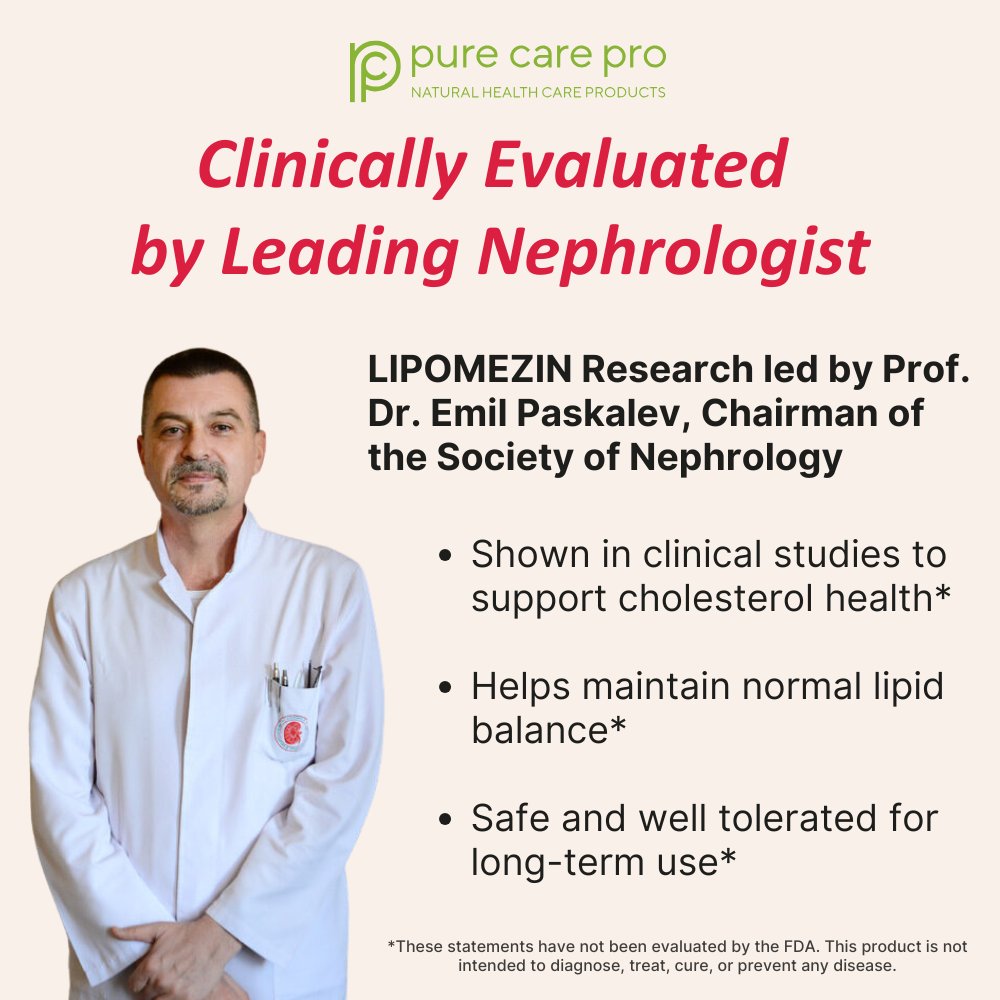 LIPOMEZIN® All-Natural Cholesterol Support Supplement